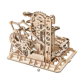 Quebra-cabeça de madeira 3D ROKR Fortress Model DIY Assembly Toy 14+