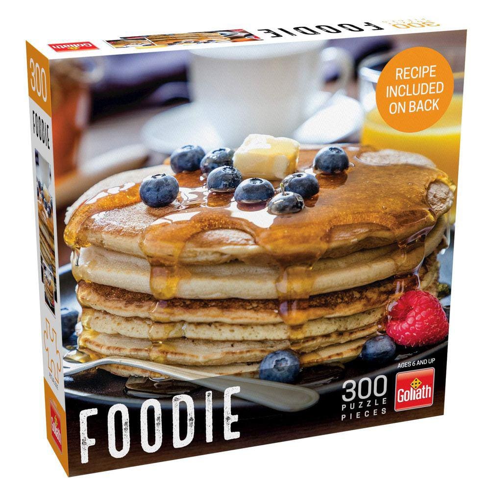 Puzzle Goliath Foodie: panquecas de mirtilo e framboesa