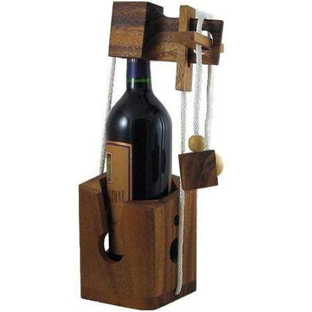 Jogo de quebra-cabeça Wine Bottle Lock Think-n-Drink para adultos