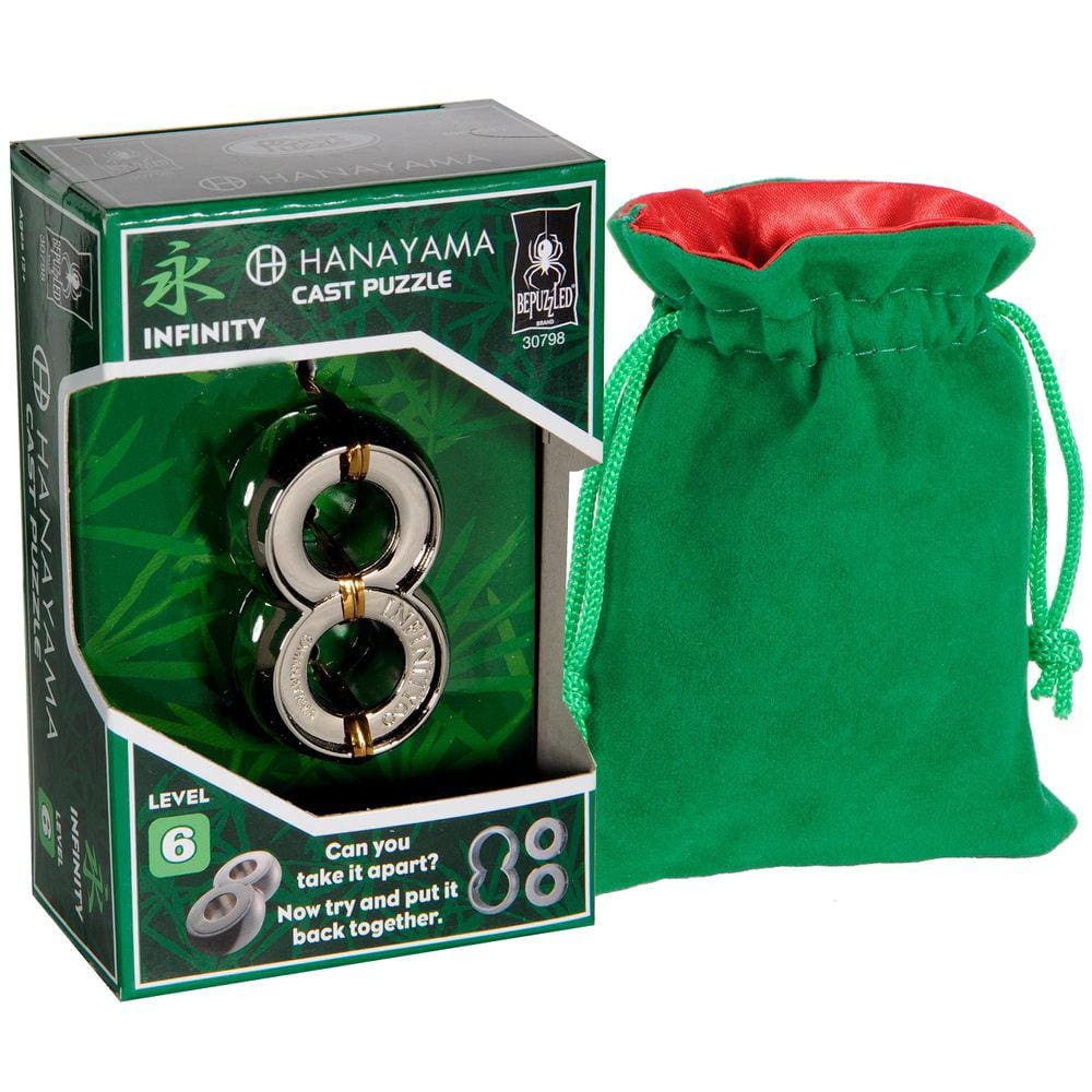 Jogos e quebra-cabeças Puzzle Deluxe Infinity Hanayama com bolsa