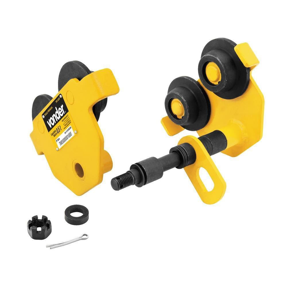 Trole manual 0,5 toneladas largura 50-152mm tm050 - Vonder
