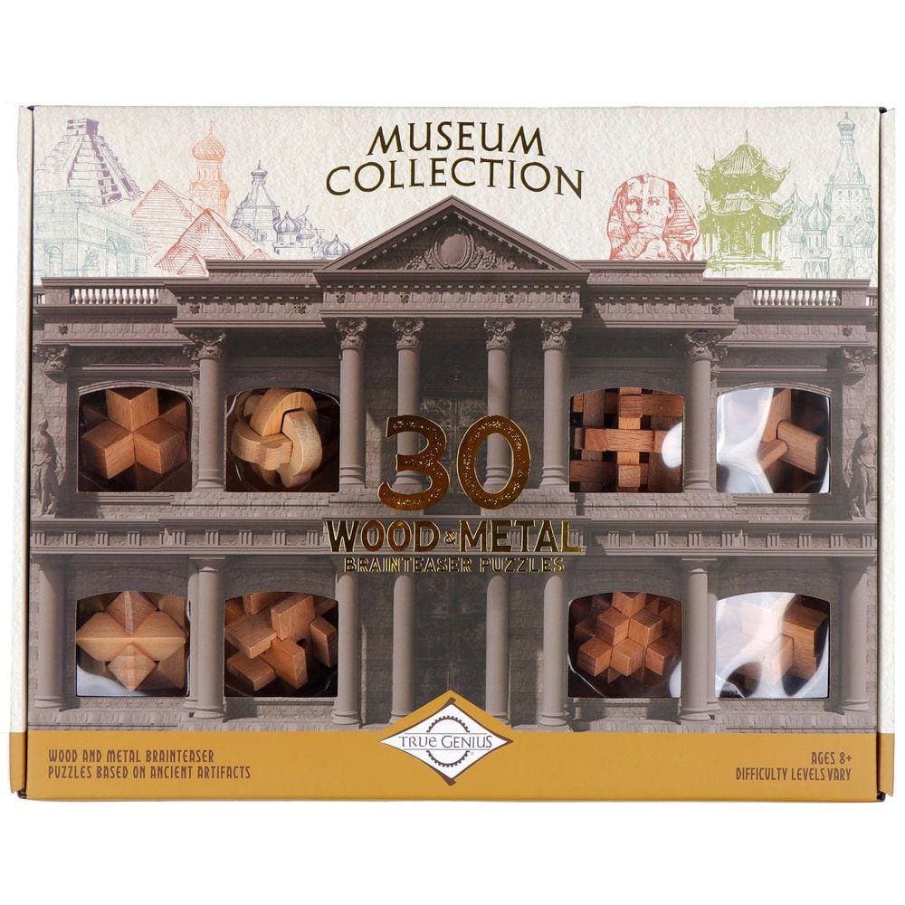 Coleção Brainteaser Puzzle Project Genius Museum 30 Puzzle
