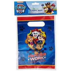 Sacos de saque de plástico amscan Paw Patrol Theme 8 unidades 2018