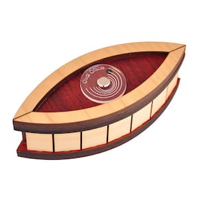 Caixa de quebra-cabeça de madeira Logica Giochi Oval e Difficulty 4/6