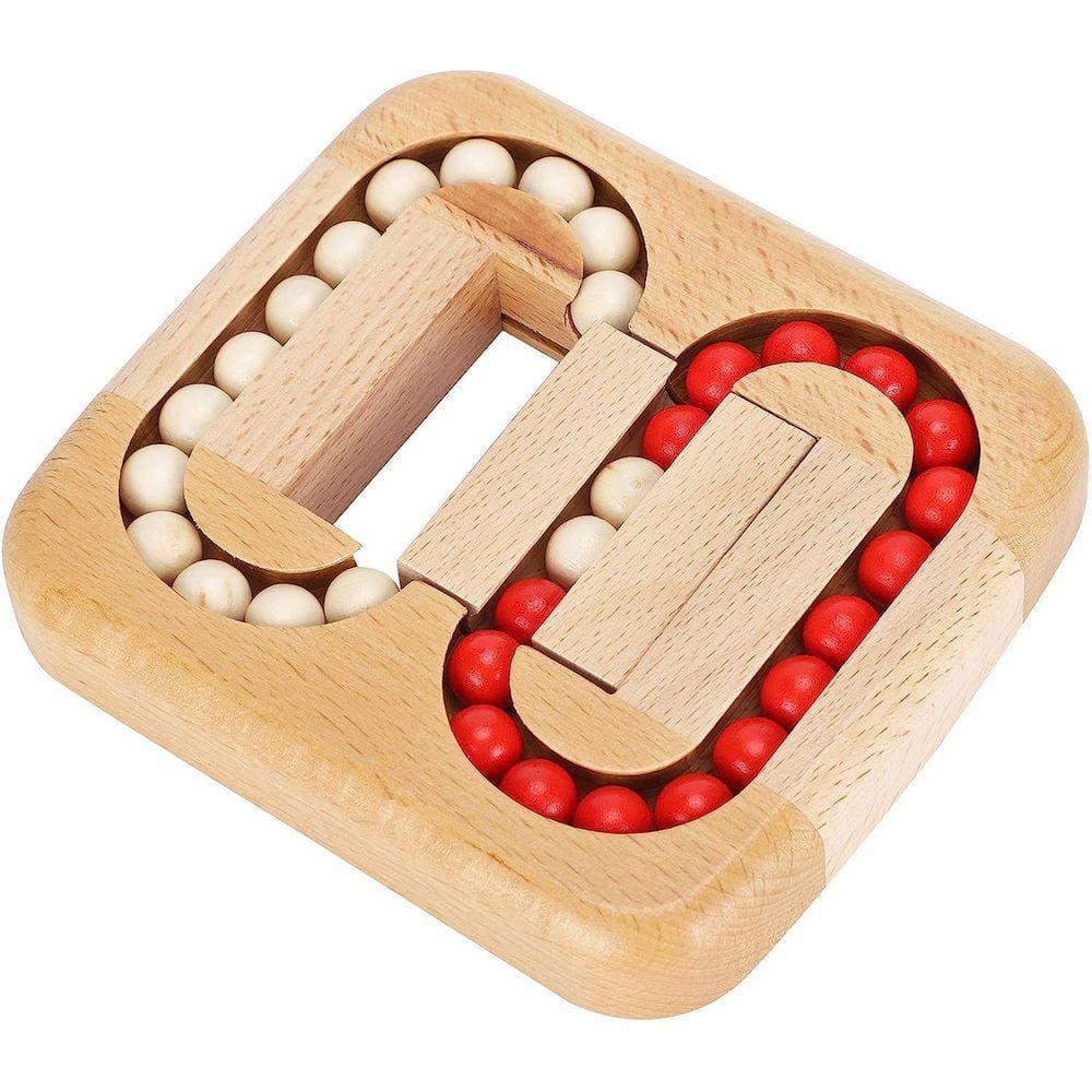 Quebra-cabeça do jogo Planar Ball Luban Lock Wooden Toy Maze