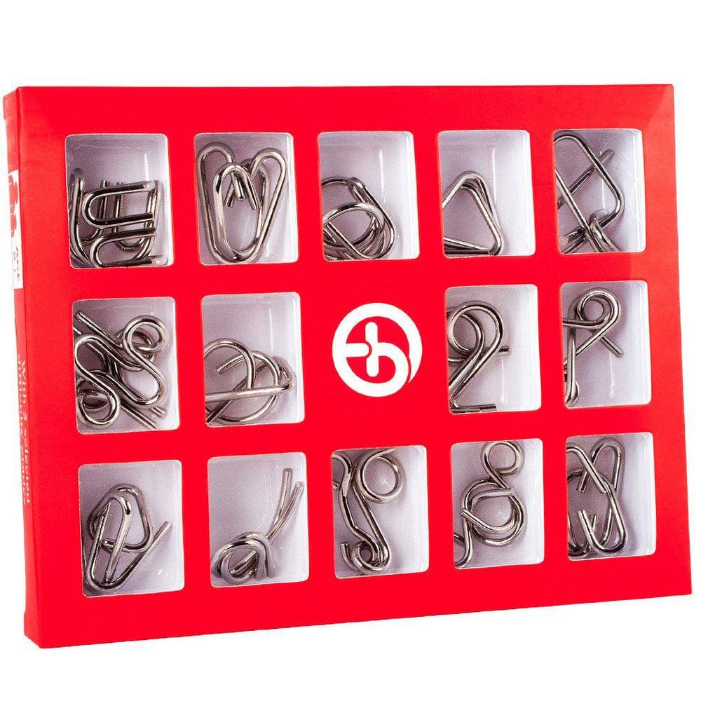 Quebra-cabeças IQ Test Mind Game Toy Ahyuan Metal Wire para crianças/Adu