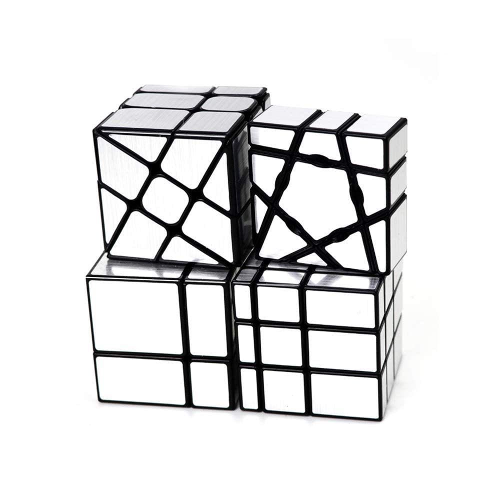 Conjunto de espelhos Puzzle Cube AI-YUN, pacote com 4 unidades, 1x3x3 Ghost 2x2 3x3 Win