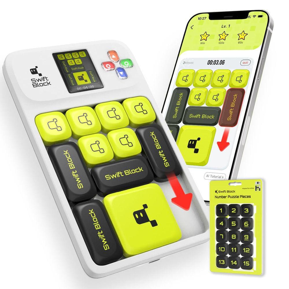 Conjunto de jogos de quebra-cabeça Swift Block WiSlide com aplicativo SlideVerse