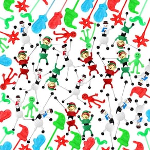Brinquedos Christmas Climbing Man Syhood 80 unidades elásticos e adesivos