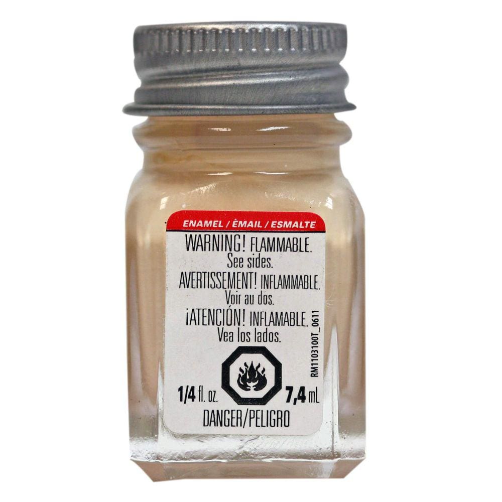 Frasco de 7 ml de creme de tinta esmaltada Testors para modelos de plástico