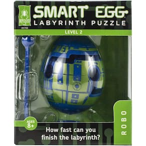 Puzzle BePuzzled Smart Egg Robo, labirinto de 1 camada para crianças (8)