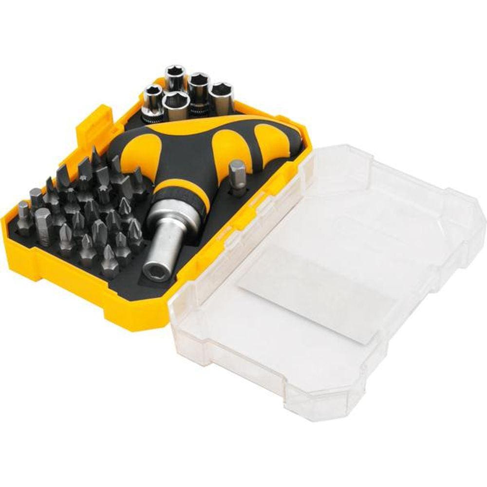 Jogo Bits/Ponteira Crv com 32 peças Enc 1/4 - Vonder