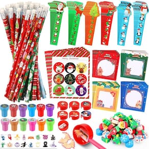 Lembrancinhas de festa de Natal PerKoop 336 unidades para crianças com papel de carta