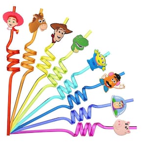 Canudos reutilizáveis NITELUO Toy Inspired Story, 24 unidades