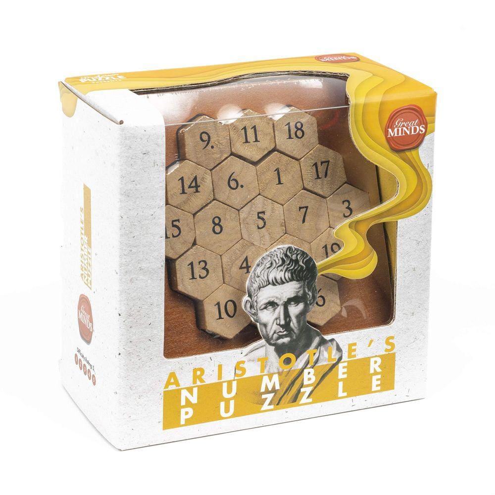 Jogo de quebra-cabeça de madeira Professor Puzzle Great Minds Aristotle