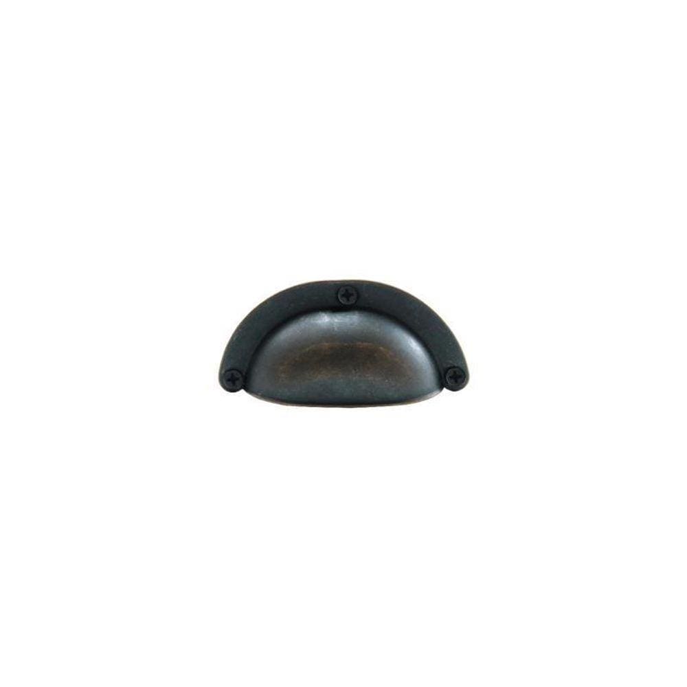 Puxador Móveis Retrô Concha Metal Colonial Bronze Velho