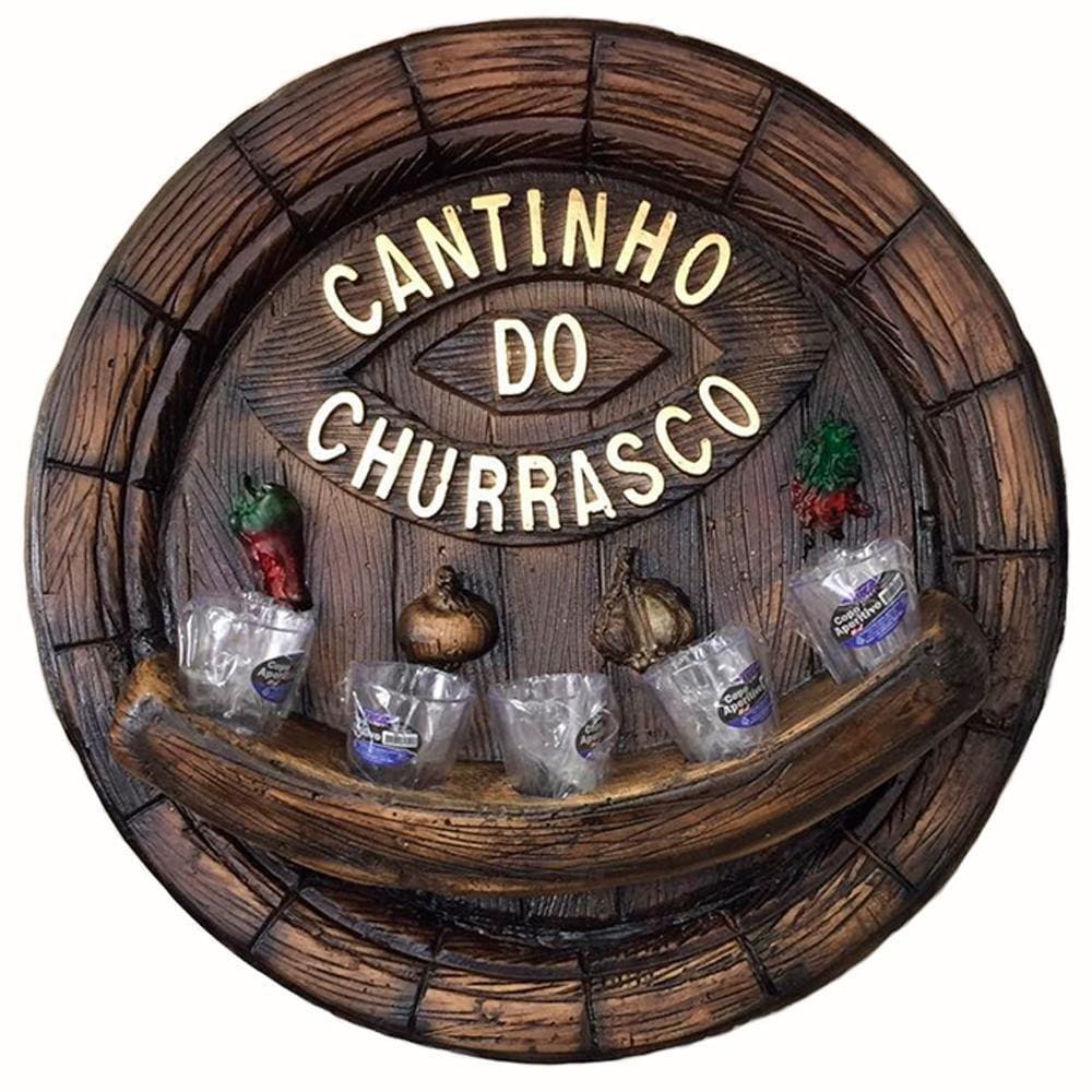 Pingometro Placa Tampa De Barril Decorativa  5 Copos