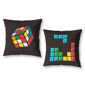 Kit 2 Almofadas Cheias Estampadas Infantil 40Cm X 40Cm Game