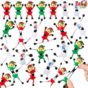 Brinquedos elásticos adesivos JOYIN Christmas Climbing Man x24 Kids