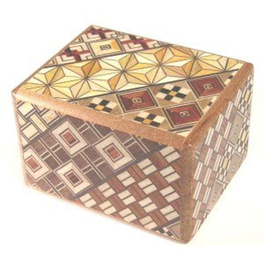 Caixa de quebra-cabeça Caixas de quebra-cabeça japonesas Yosegi Pattern 2.5 Sun