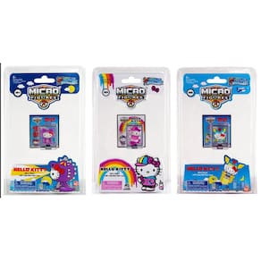 Pacote 2 x 3 da série Hello Kitty mais pequeno do mundo da Micro Figures