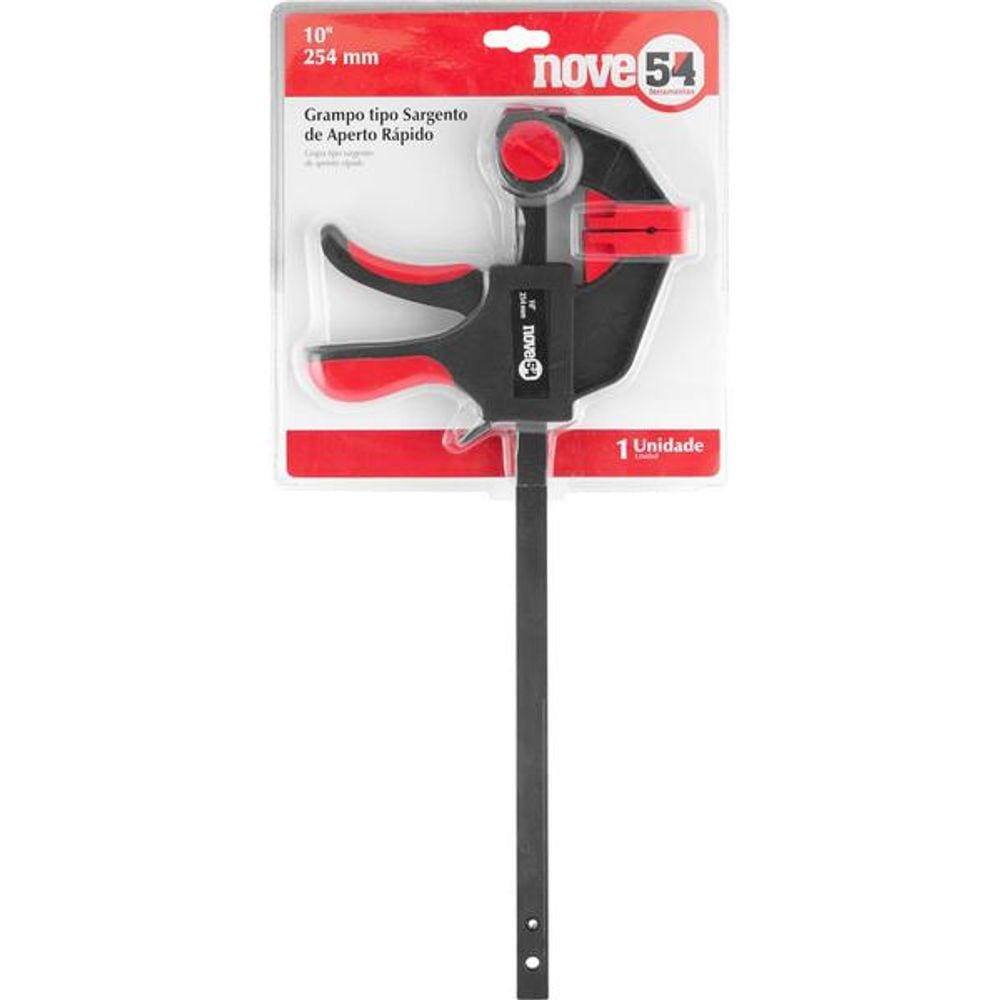 Grampo Sargento 10” Aperto Rapido - Nove54