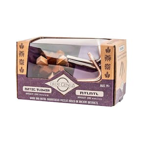 Puzzle de madeira Project Genius Aztec, pacote com 2 quebra-cabeças