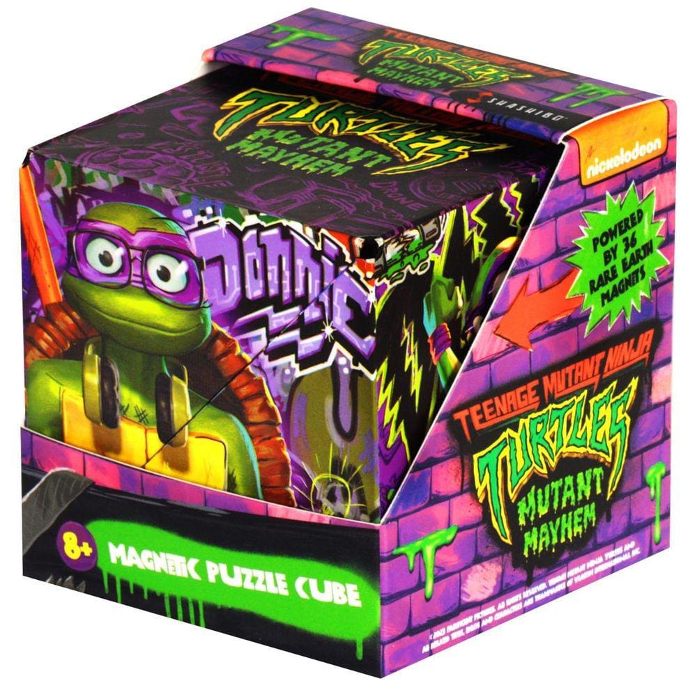 Cubo de quebra-cabeça magnético Shashibo Teenage Mutant Ninja Turtles