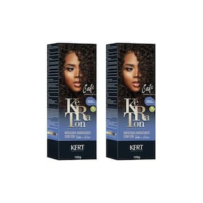 Coloração Keraton Banho De Brilho Cafe Cast Escuro-Kit C/2Un