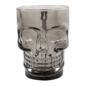 Caneca Cerveja Caveira Mug Preta Vidro 500ml Zona Criativa