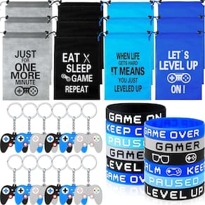 Conjunto de lembrancinhas para festas, tema de videogame Shappy 36 peças