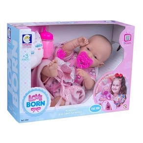 Boneca Love Born Faz Xixi Estilo Reborn Cotiplas 2381