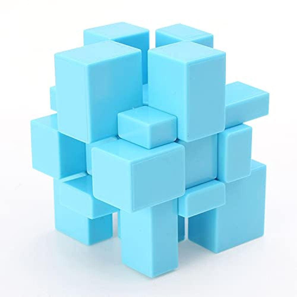 Puzzle Cube GINFH Mirror 3x3 Speed Cube Blue