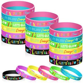 Pulseiras que brilham no escuro Chivao, 36 pacotes de silicone