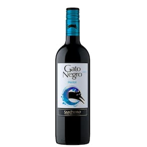 Vinho Gato Negro Merlot Tinto Meio Seco Chileno 750ml