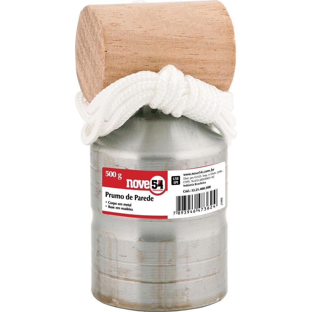 Prumo de parede 700g corpo metal - Nove54