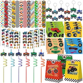Conjunto de lembrancinhas com tema Monster Truck, 72 unidades para aniversário de crianças