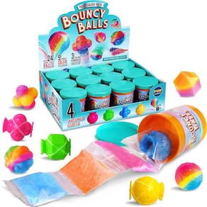 Kit Bouncy Ball, lembrancinhas criativas para crianças, FunKidz Make Your Own Magic Balls, pacote individual de 12 garrafas Making Bouncy Balls, kit d