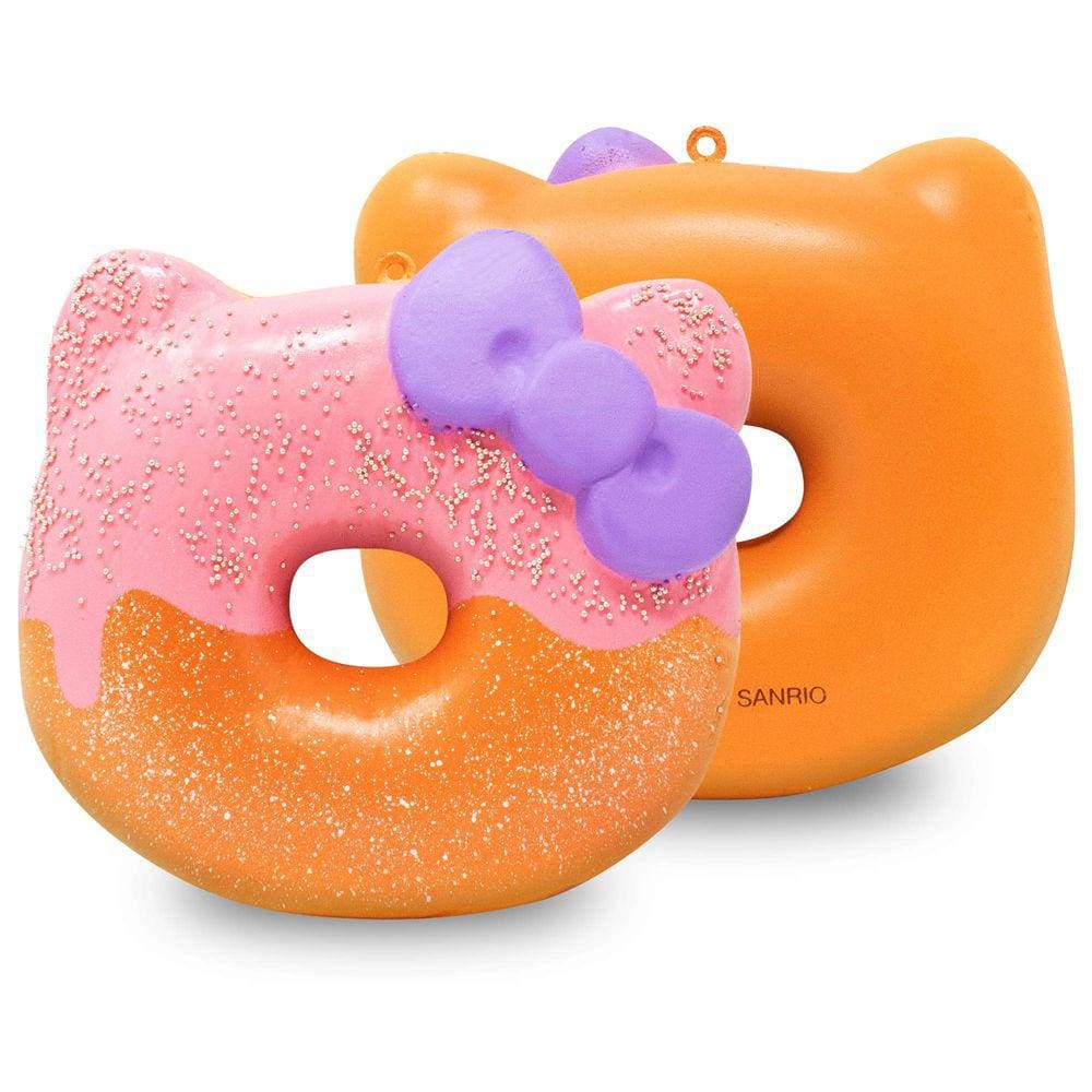 Chaveiro de brinquedo macio Hamee Hello Kitty Glazed Donut Raspberr