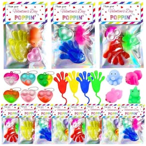 Presentes de Dia dos Namorados para crianças - 24 cartões com pacote Fidget Toys