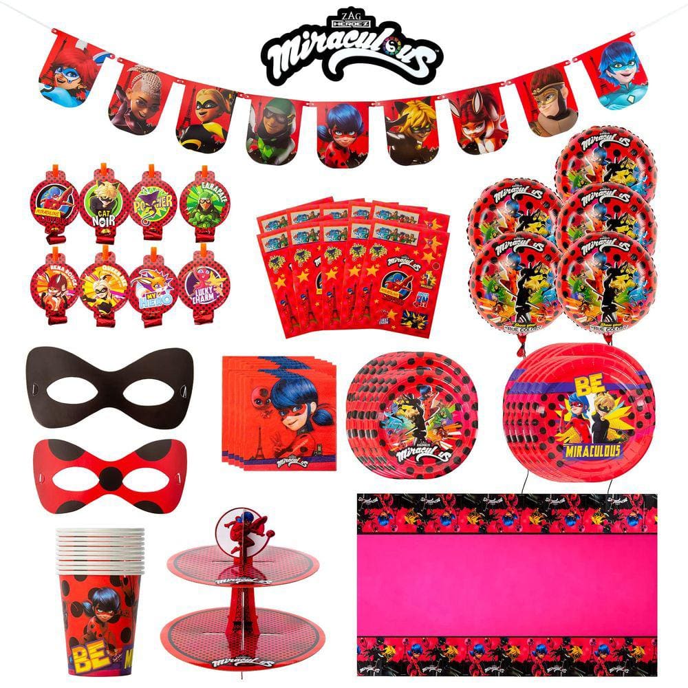 Suprimentos de festa Mighty Mojo Miraculous Ladybug Celebration