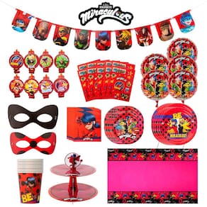 Suprimentos de festa Mighty Mojo Miraculous Ladybug Celebration