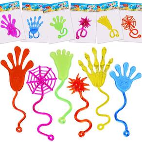 Pacote com 48 lembrancinhas de festa Sticky Hands para meninos e meninas