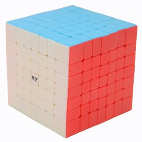 Bukefuno QY 7x7 Qixing Speed Cube Puzzle Magic Stickerless (versão 2021) QY QiXing 7x7x7 Color Magic Cube Toy 70 MM