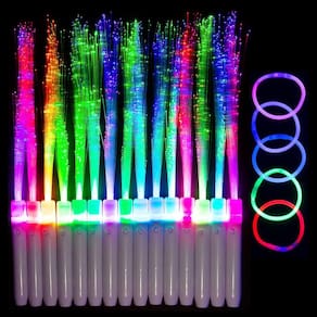 LED Light Wand Perfect Party, 20 unidades de fibra óptica com pulseiras