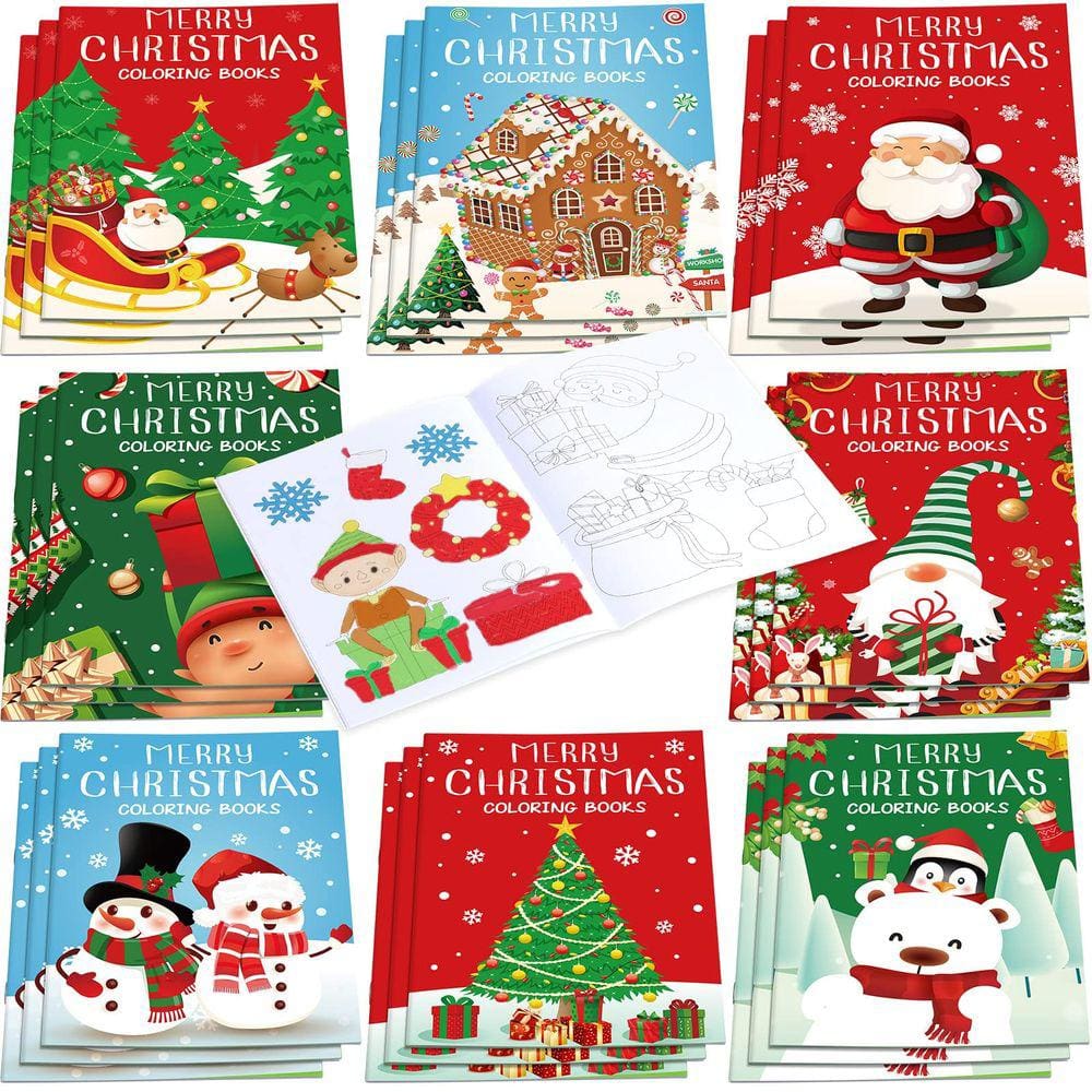 Livro de colorir Faccito Christmas, 24 peças para lembrancinhas infantis