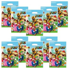 Sacos de presente de festa LEPHY SUANQ para decoração de festas de Mario, 30 unidades