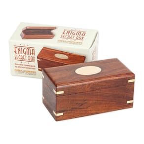 Puzzle Box Bits and Pieces Secret Enigma Camouflage Rosewood