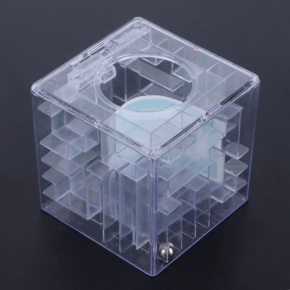 Caixa de quebra-cabeça Money Maze BORDSTRACT Challenging White