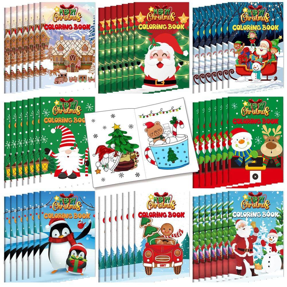 Livros de colorir de Natal Cholemy 56 unidades para lembrancinhas de festa para crianças